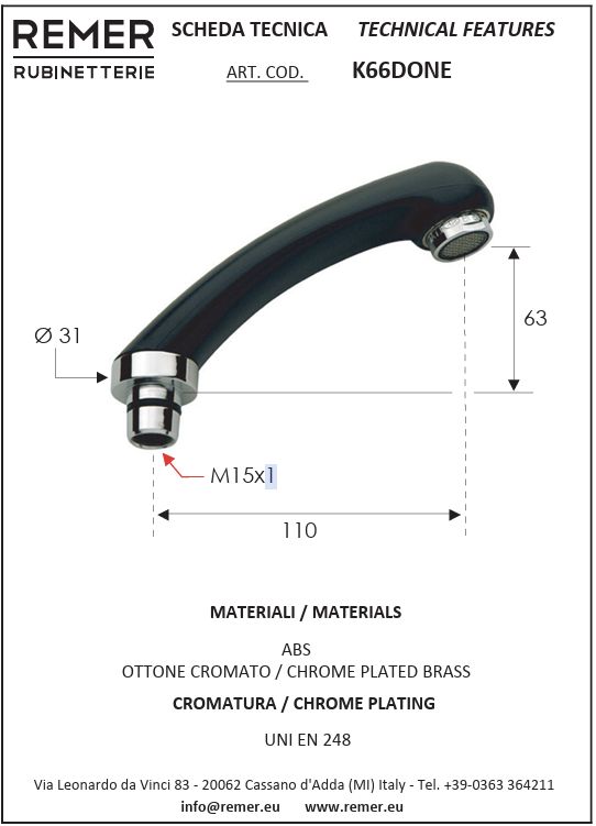 Remer K66DONE Hair Salon Telephone | 1 Function – Black Hand Shower Remer K66DONE Hair Salon Telephone | 1 Function – Black Hand Shower